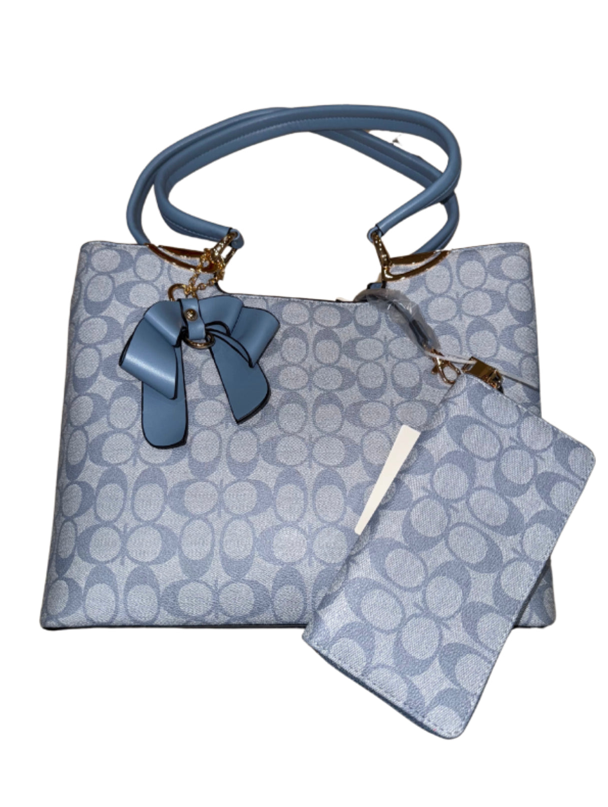 Blue Tote With Wallet